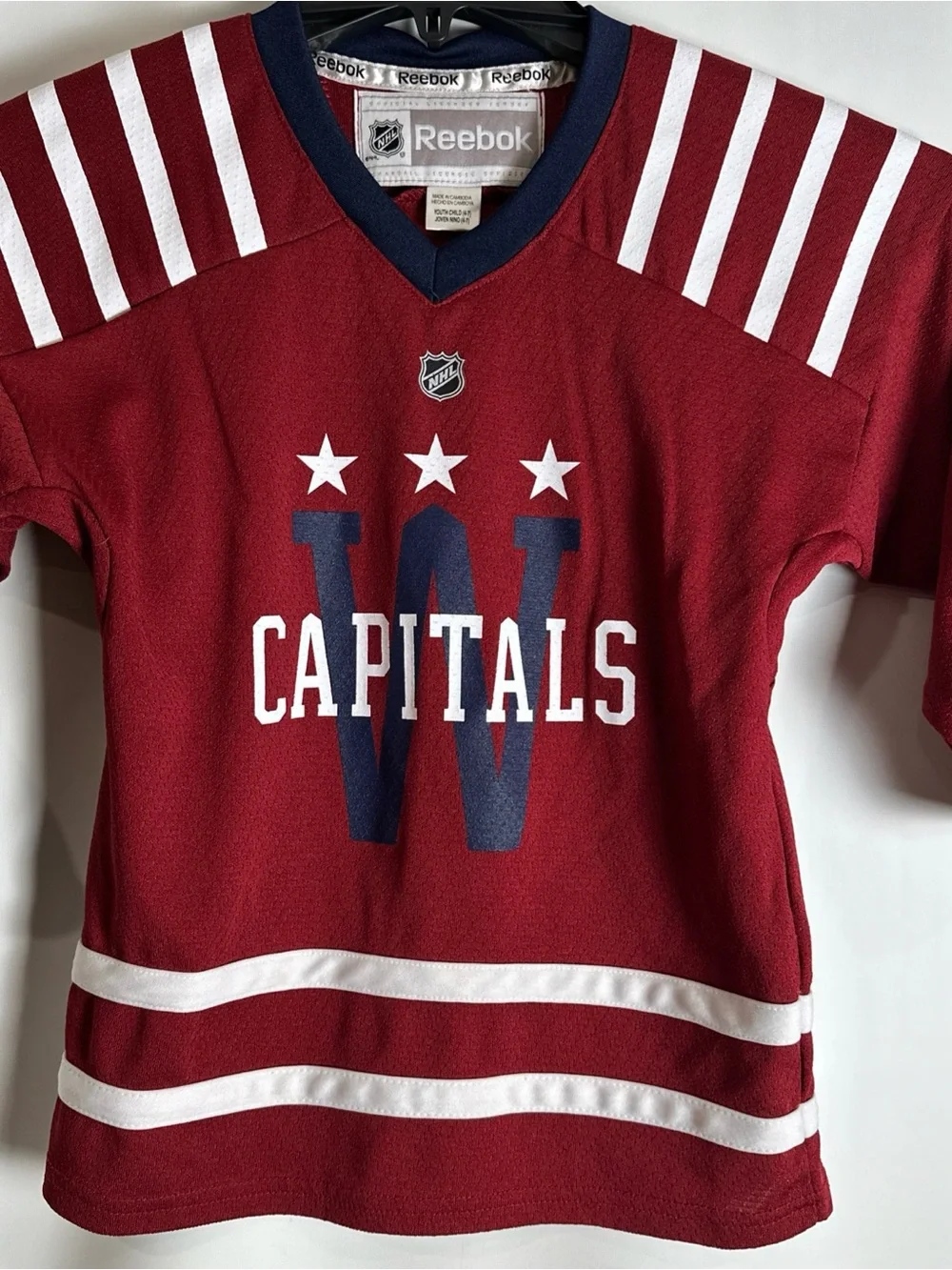 Reebok Kids Washington Capitals Winter Classic Alex Ovechkin Red Hockey Top